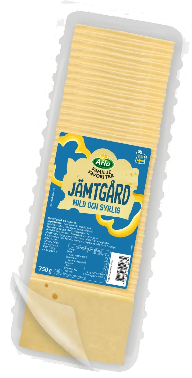 Familjefavoriter Jämtgård skivad ost 28% 750 g