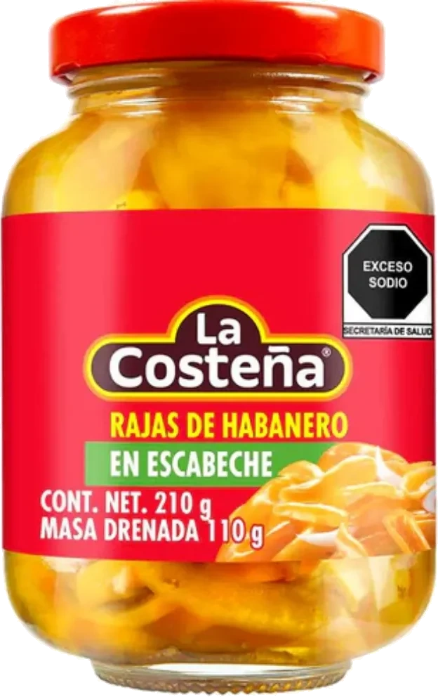 La Costeña Rajas Habanero 110g