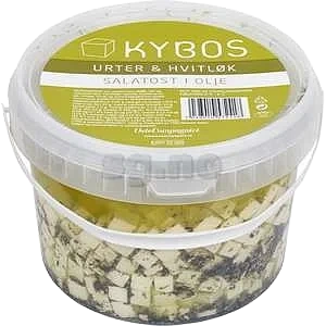 Kybos Fetaost Hv.løk/chili 2,5kg Tine