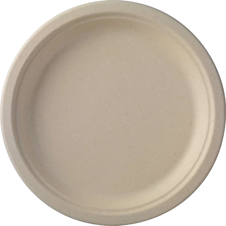 Tallerken papp flat 26cm ubleket   50stk