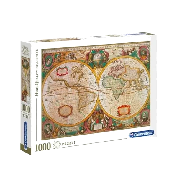 Puslespill 1000 Brikker - Old Map