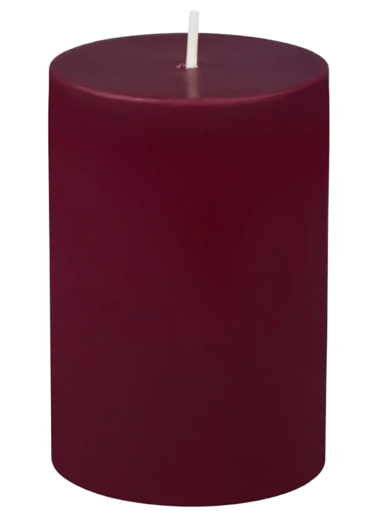 Kubbelys Vinrød 100% Stearin 10cm Unik