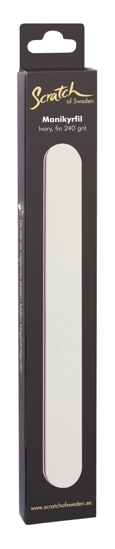 Scratch Nails Manicure File Ivory
