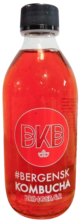 Berusende Bringebær Kombucha 330ml Bkb