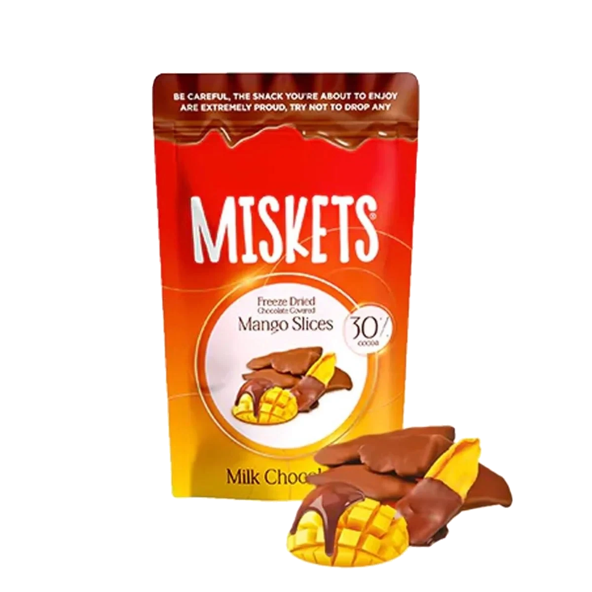 Freeze Dried Mango Slices - Milk Chocolate