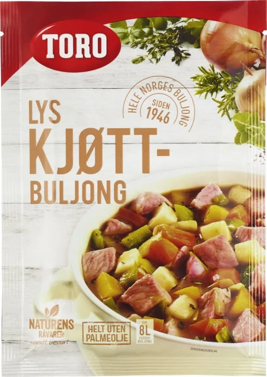 Toro Buljongpulver Øk Lys