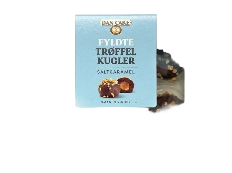 Trøffelkuler Fylte Salt Karamel 210g Dan Cake