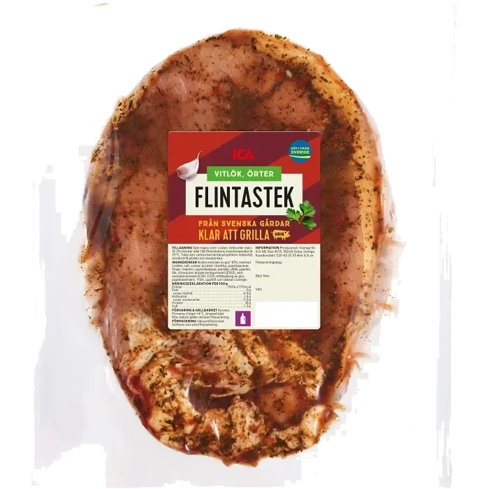 Flintastek Färsk Vitlök & Örter ca 800g ICA