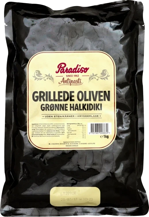 Paradiso Oliven Grillet Grønn 6x1 kg