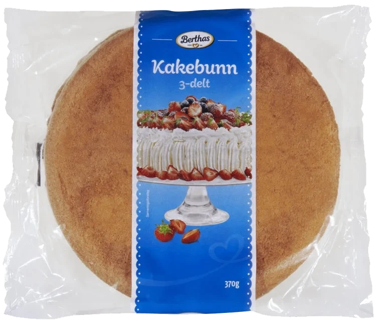Kakebunn 3-Delt 370g Berthas