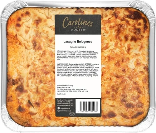 Carolines kök Lasagne Bolognese