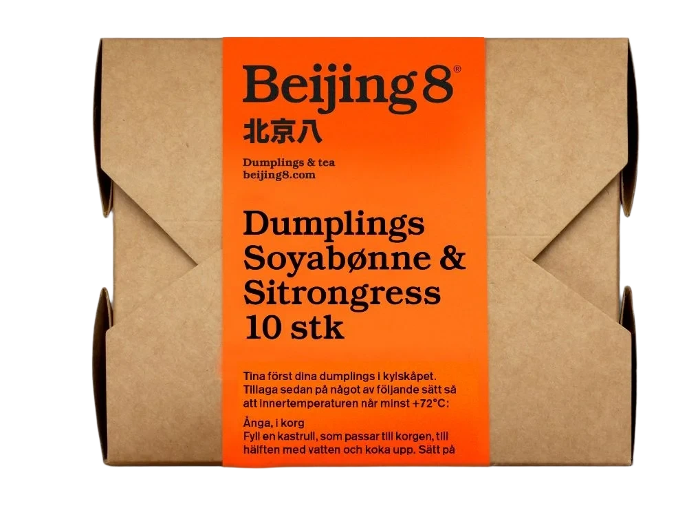 Dumplings Soya/Sitrongress 180g Beijing 8