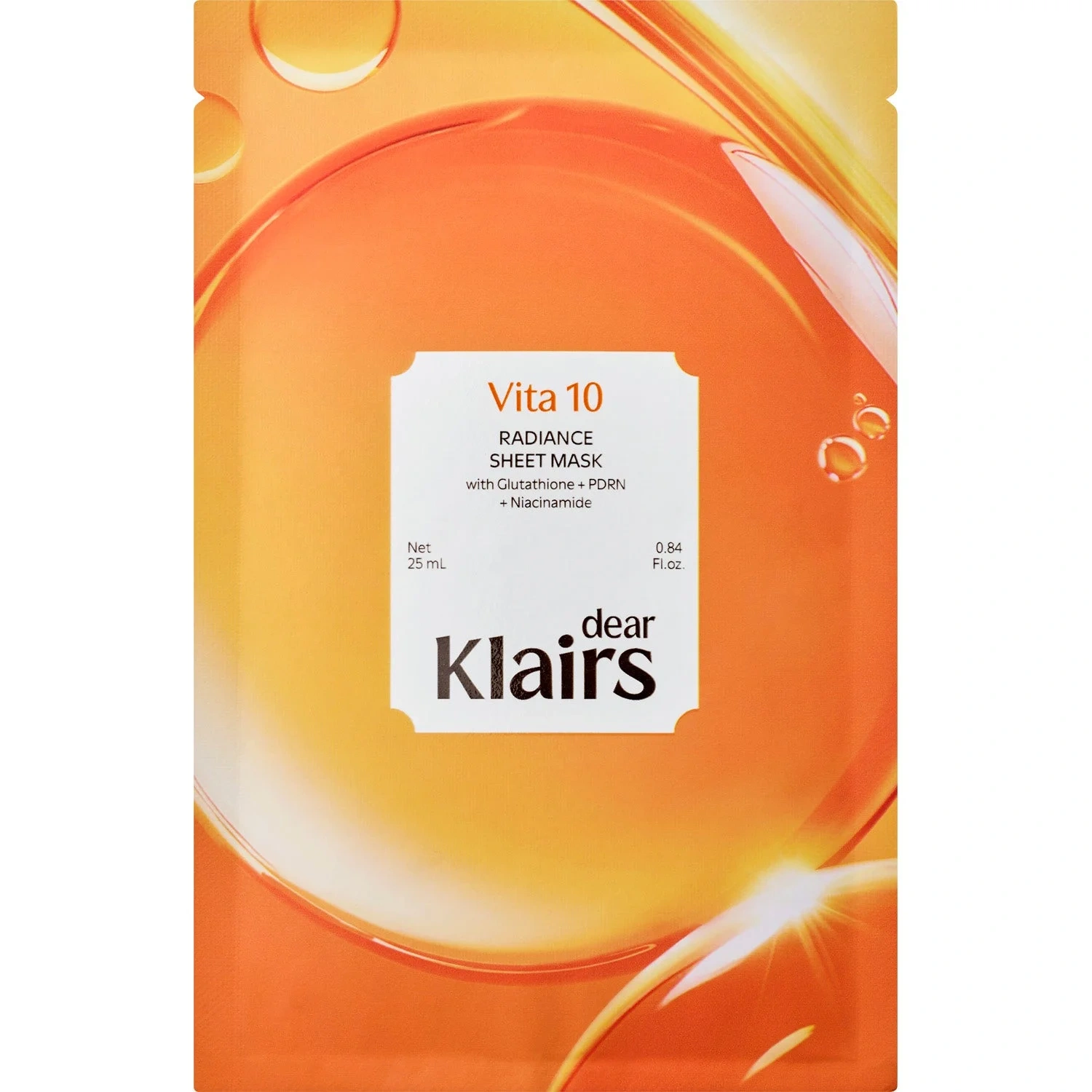 Klairs Vita 10 Radiance Sheet Mask, 1 stk.
