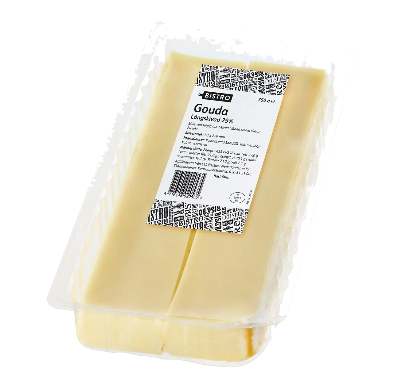 Gouda långskivad 5x22 cm