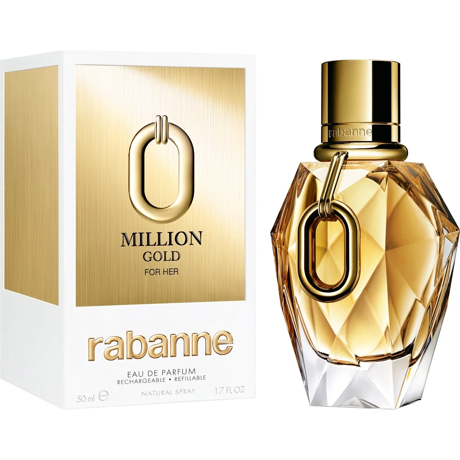 Rabanne Million Gold for Her EdP 50 ml, Refillable
