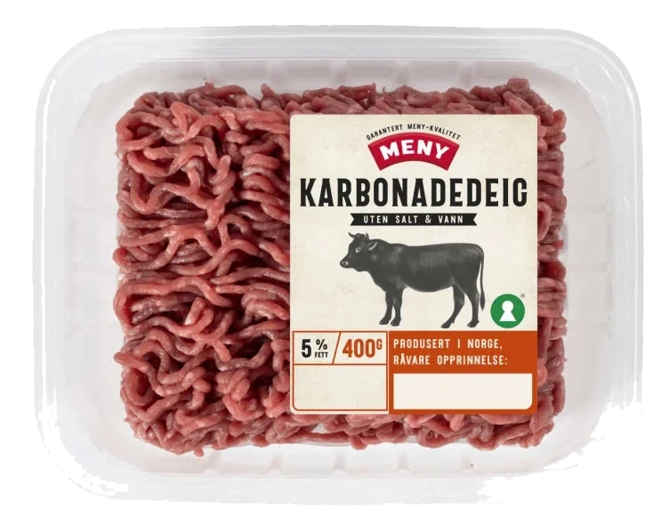 Karbonadedeig 5% u/Salt og Vann 400g Meny