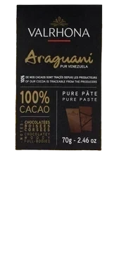 Mørk Sjokolade 100% Araguani 70g Valrhona