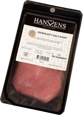 Oksekjøtt Salt Kokt Ca 250g Hanssens