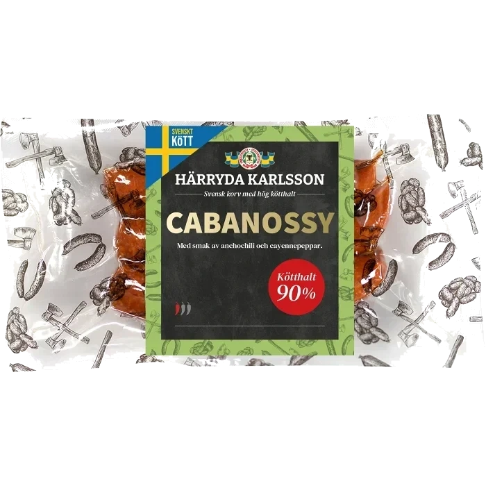 Cabanossy 90% Kötthalt 270g Härryda Karlsson