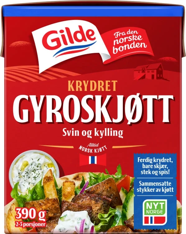 Krydret Gyroskjøtt 390g