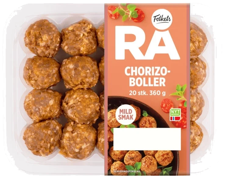 Chorizoboller Rå 360g Folkets