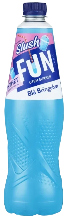 Fun Light Slush Blå Bringebær 0,8l