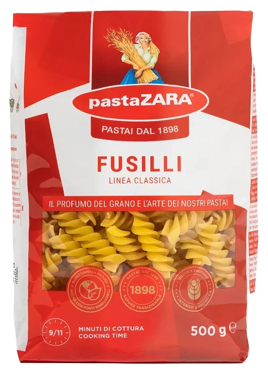 Fusilli \ Spirali \ Skruer 500g Pasta Zara