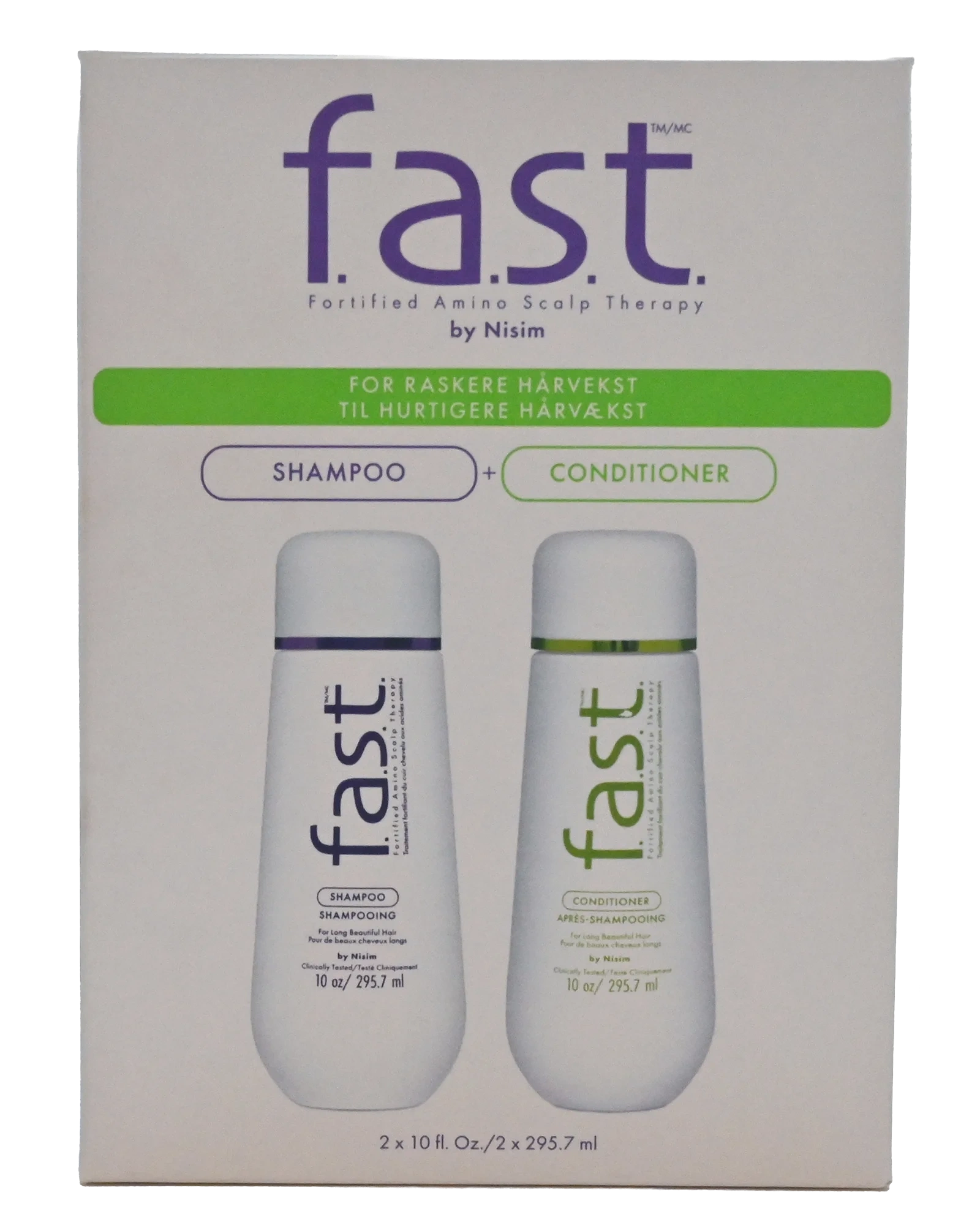 Nisim Fast sjampo og balsam 2x300 ml