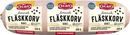 Fläskkorv kokt