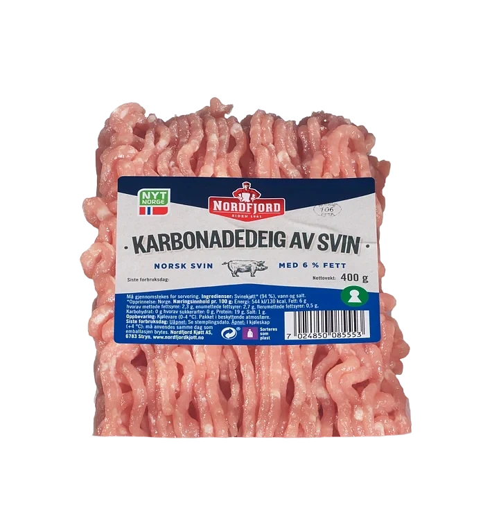 Karbonadedeig av Svin 6% 400g