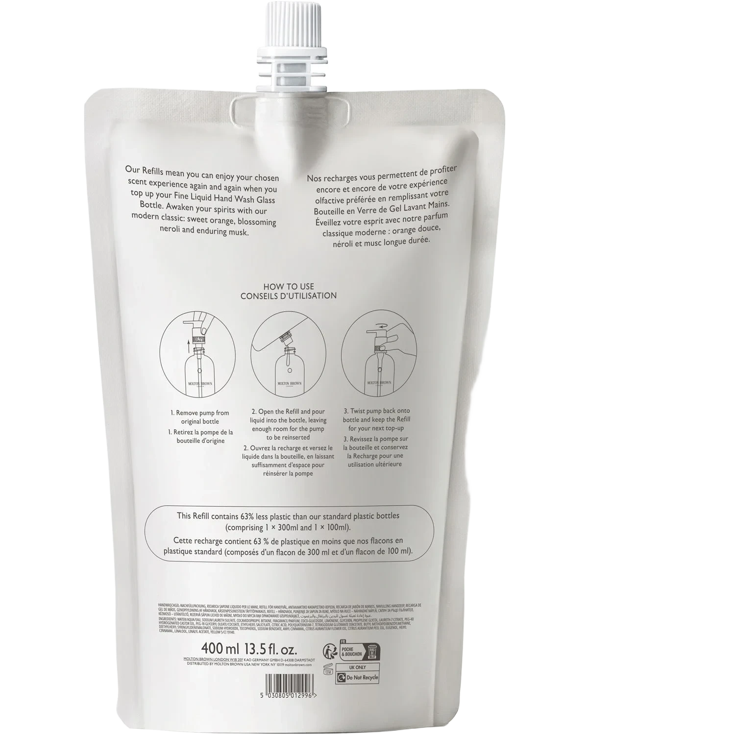 Molton Brown Orange & Bergamot Fine Liquid Hand Wash Refill