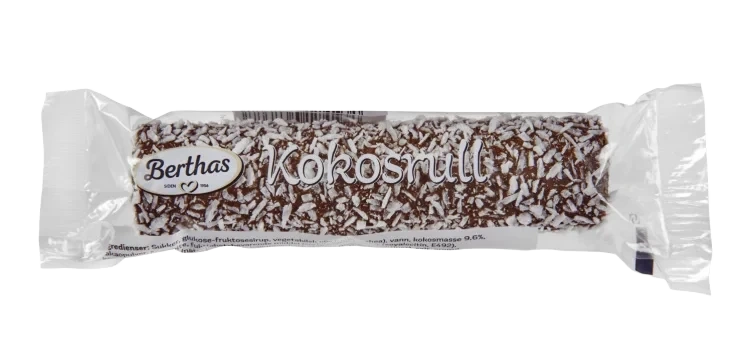 Kokosrull Singelpk 38g Berthas Eske 30stk