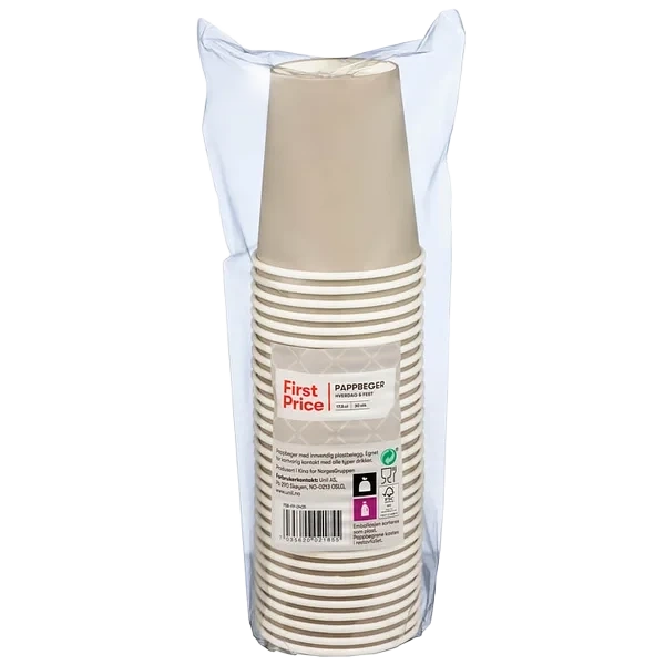 Pappbeger 17,5cl 30stk First Price