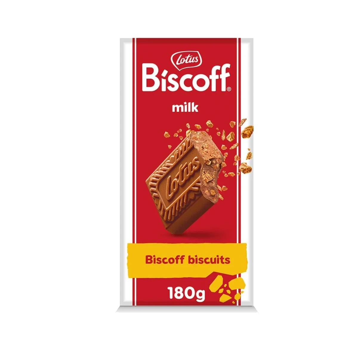 Lotus Biscoff Milk Chocolate With Biscoff Biscuits 180 g