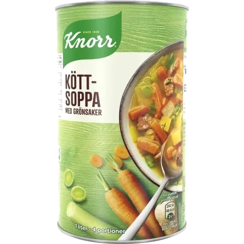 Köttsoppa med Grönsaker 4 Port