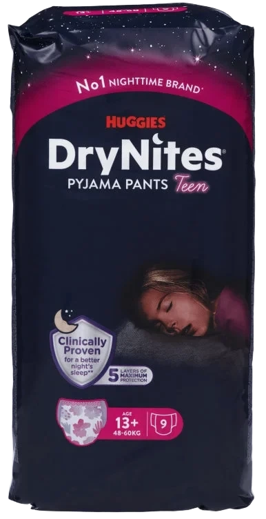 Nattbleie Jente 13+ 9stk Huggies