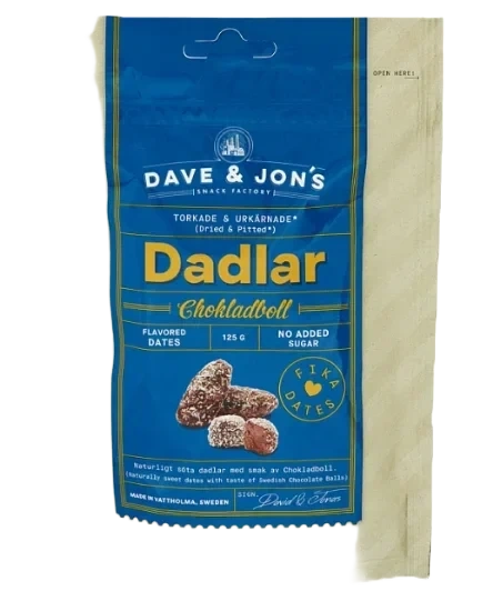 Dadlar Chokladboll 125g