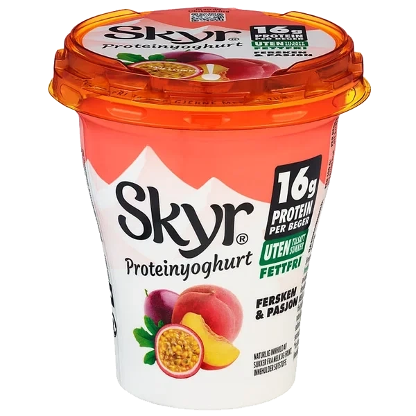 Skyr Fersken&pasjonsfrukt 160g Q