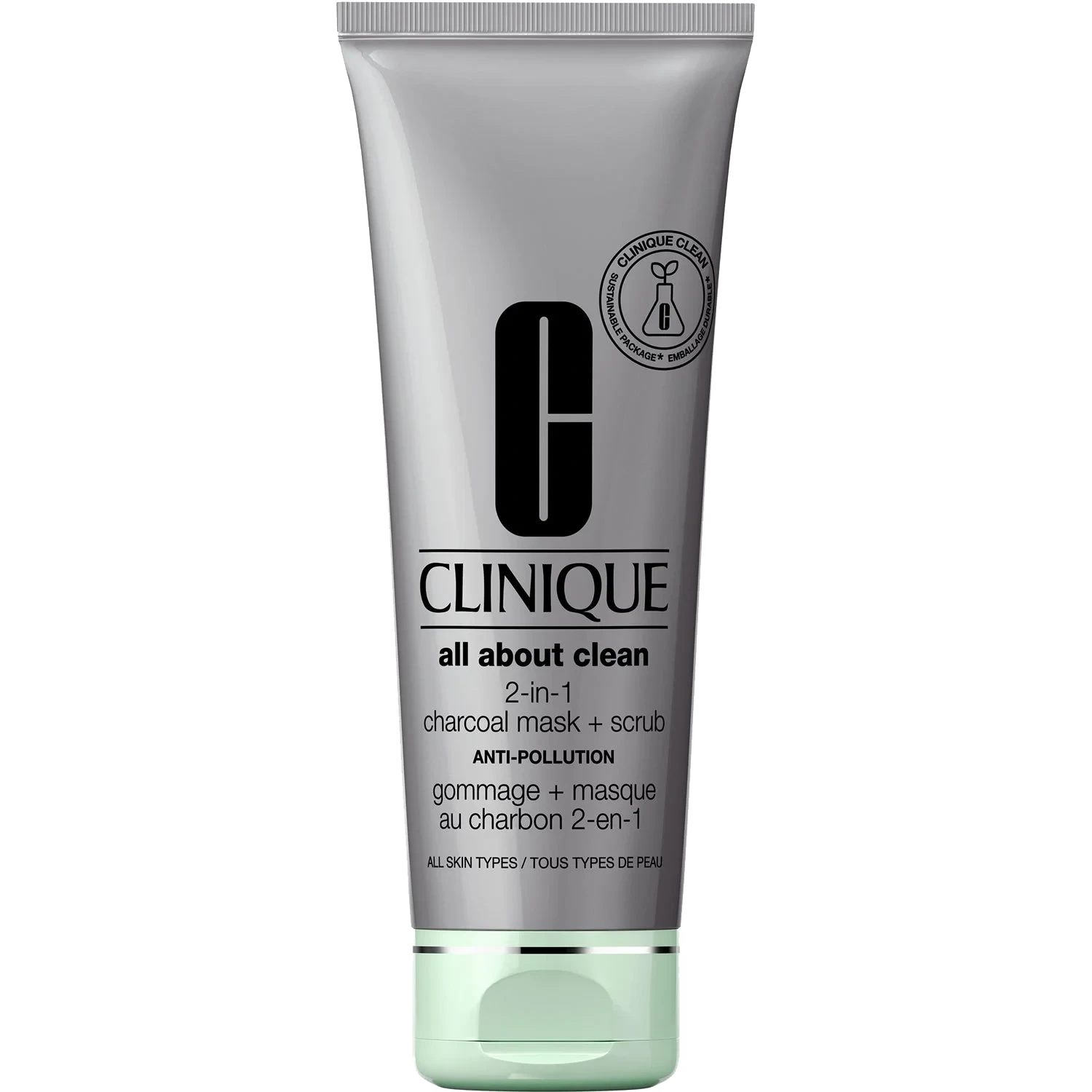 Clinique All About Clean Charcoal Mask + Scrub Anti-Pollution