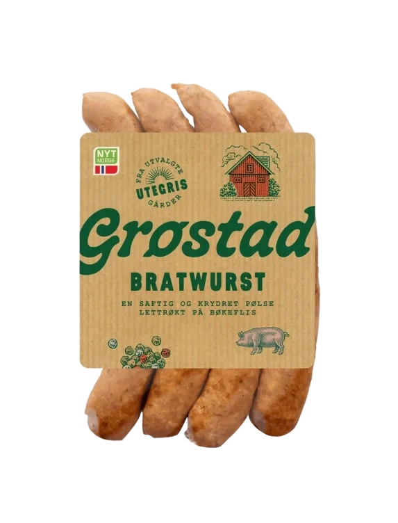 Bratwurst 240g Grøstad