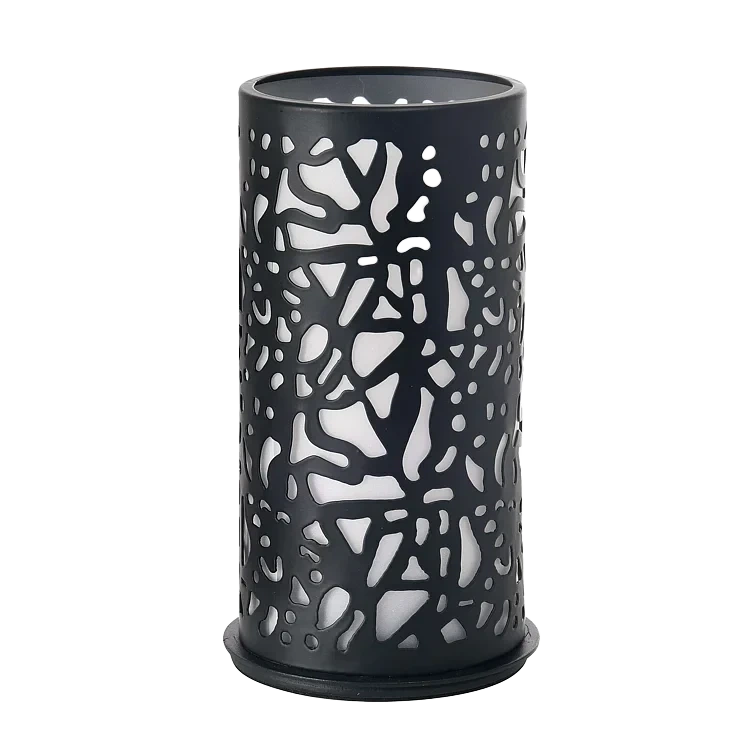 Lysholder Metall Twist 140x75mm Sort