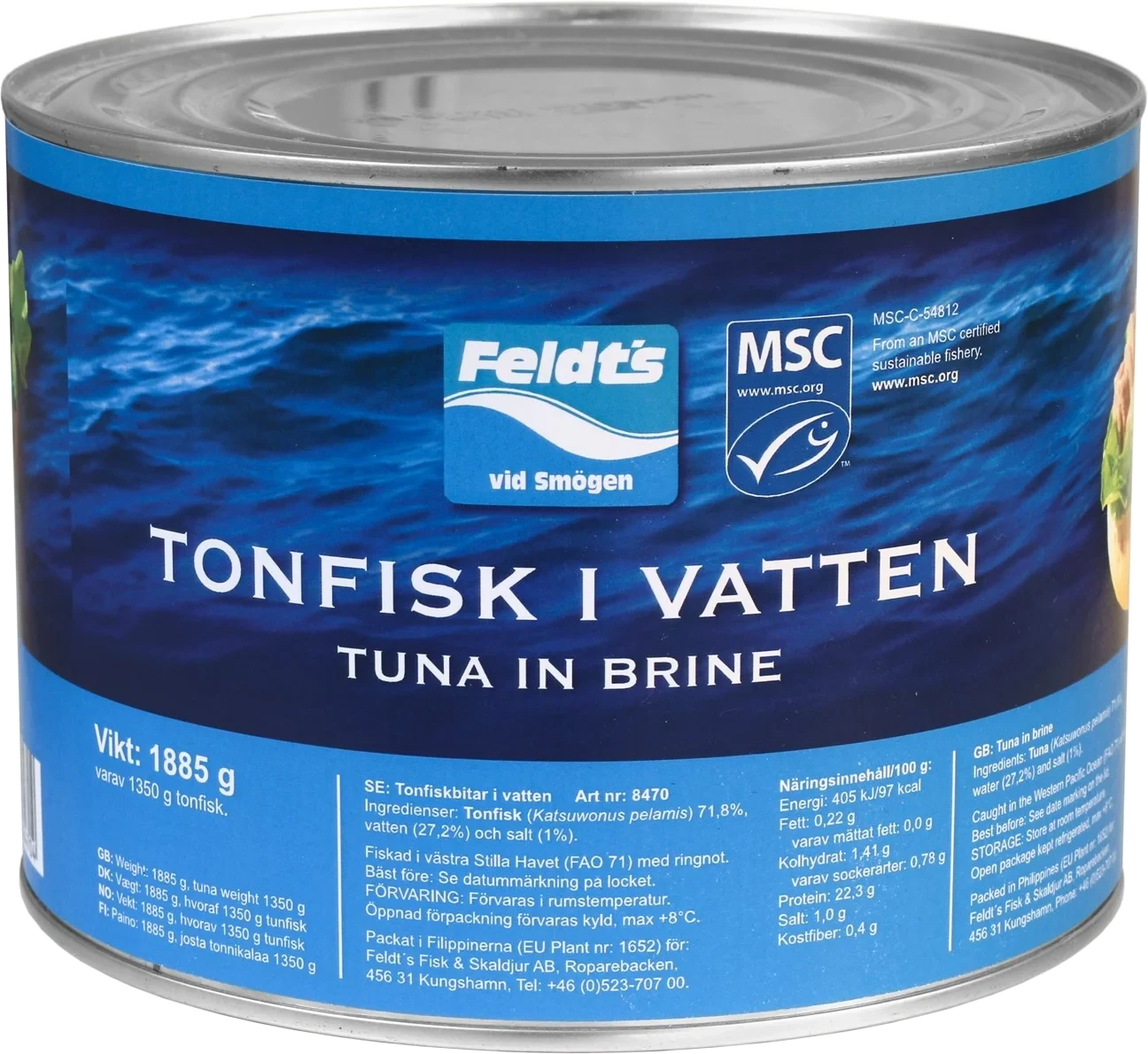 Tunfisk i Vann 1350g Msc