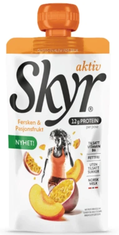 Skyr Aktiv fersken & pasjon pose