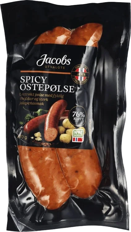 Ostepølse Spicy 270g Jacobs