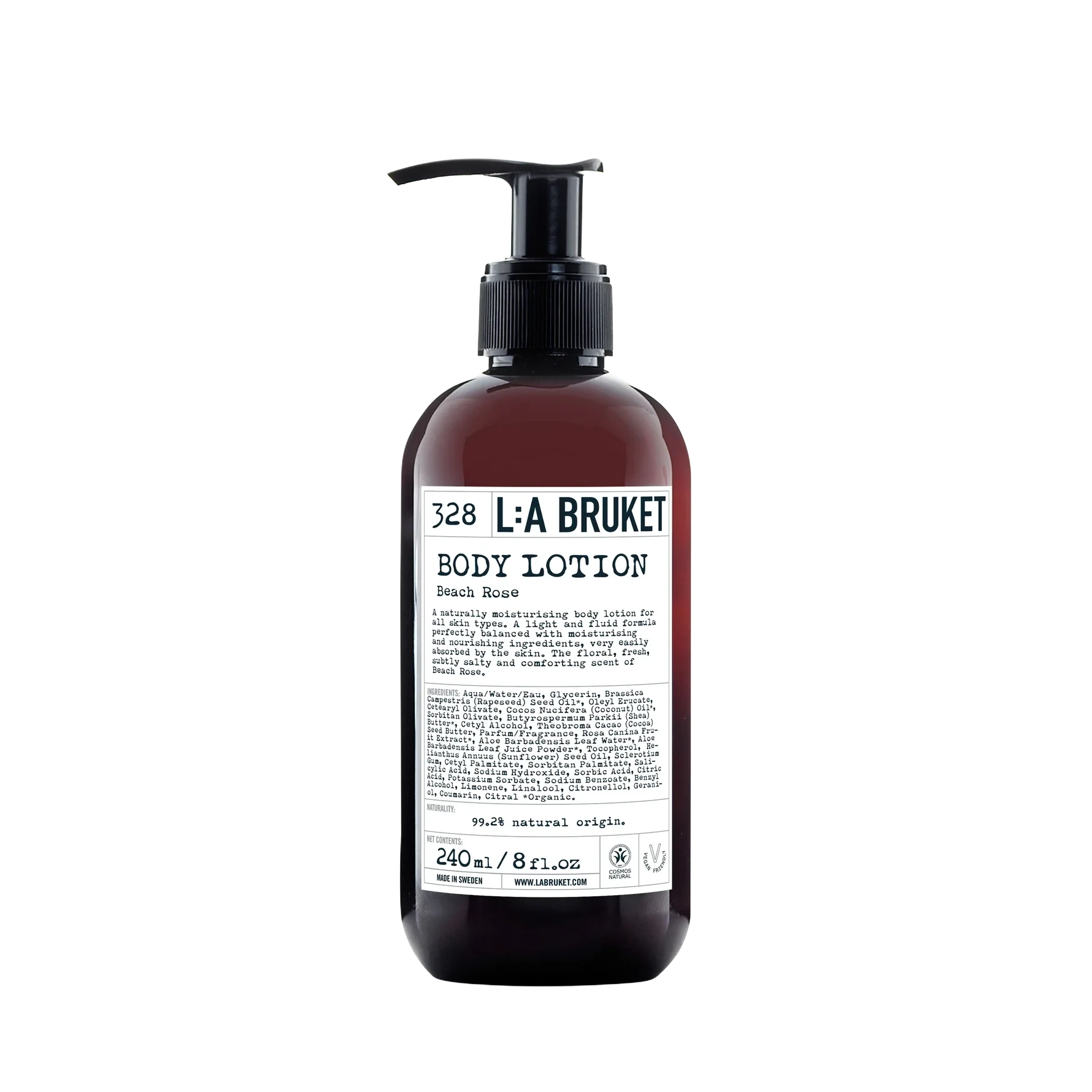 L:A BRUKET 328 Body Lotion Beach Rose 240 ml