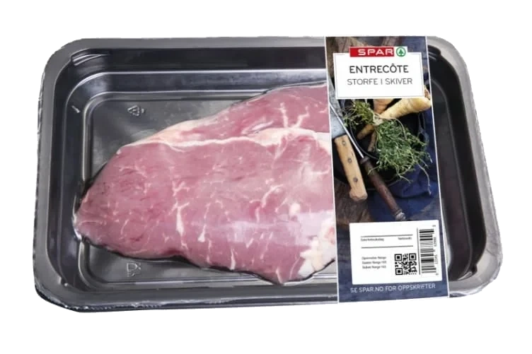 Storfe Entrecote skivet Ca350g Spar