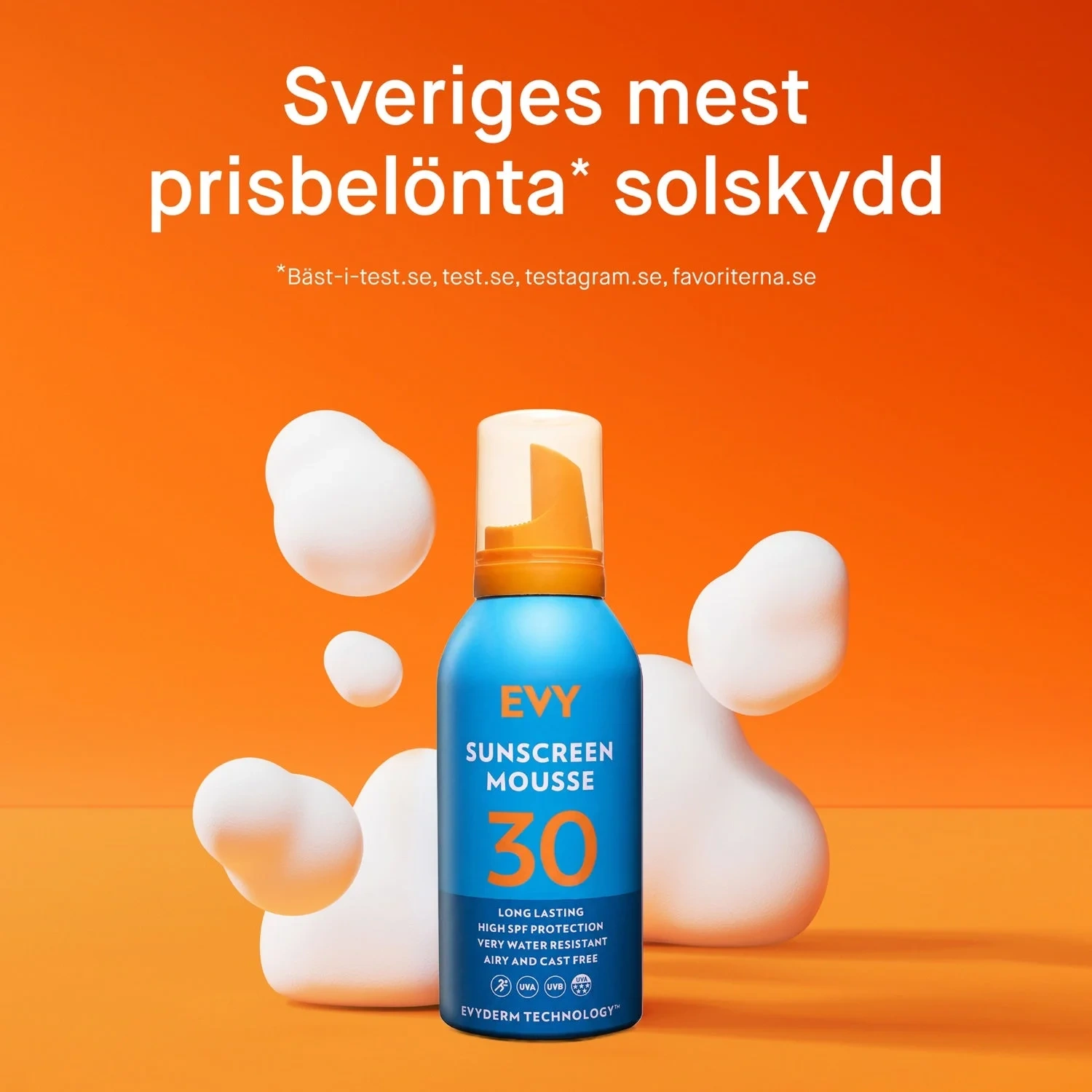 EVY Technology Sunscreen Mousse SPF30