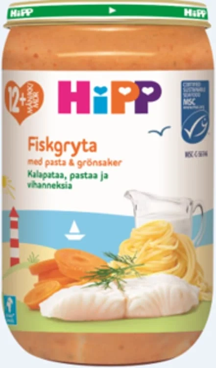 Barnmat Fiskgryta pasta & grönsaker 12+ Mån