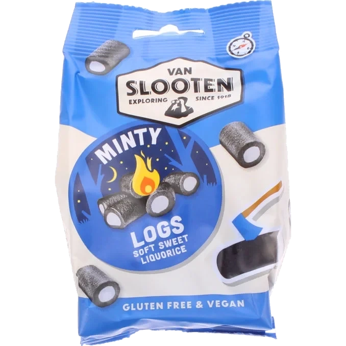 Sötlakrits Minty Logs Glutenfri
