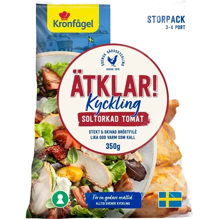 Kyckling Ätklar Skivad Soltorkad Tomat 350g Kronfågel